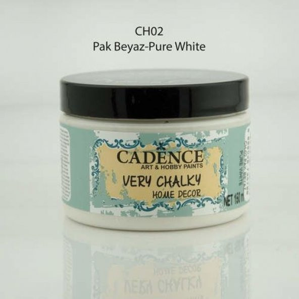 Cadence Very Chalky Home Decor Mobilya Boyası 150 ml. CH-02 PAK BEYAZ