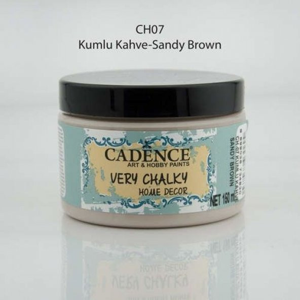 Cadence Very Chalky Home Decor Mobilya Boyası 150 ml. CH-07 KUMLU KAHVE
