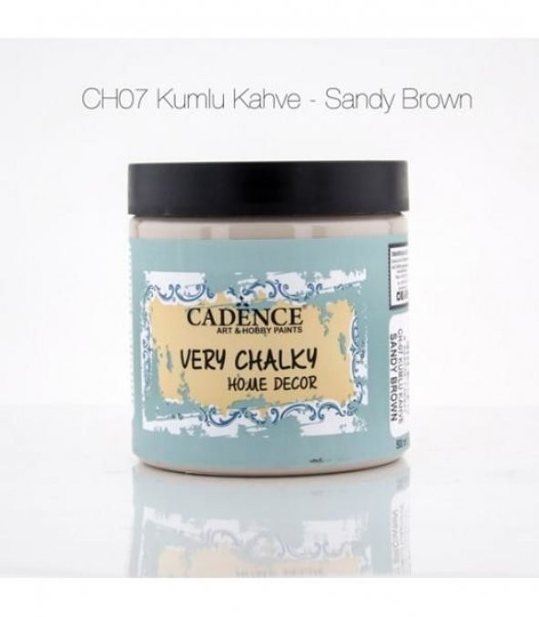 Cadence Very Chalky Home Decor Mobilya Boyası 500 ml. CH-07 KUMLU KAHVE