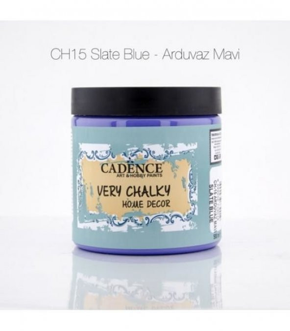 Cadence Very Chalky Home Decor Mobilya Boyası 500 ml. CH-15 ARDUVAZ MAVİ