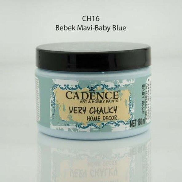 Cadence Very Chalky Home Decor Mobilya Boyası 150 ml. CH-16 BEBEK MAVİ
