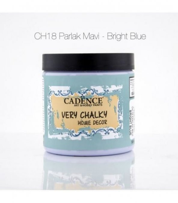 Cadence Very Chalky Home Decor Mobilya Boyası 500 ml. CH-18 PARLAK MAVİ