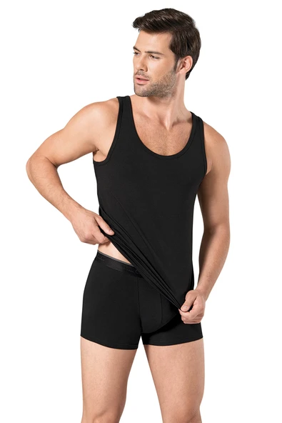 Pierre Cardin Erkek Siyah Stretch Atlet Boxer Takım 3 Adet - 2