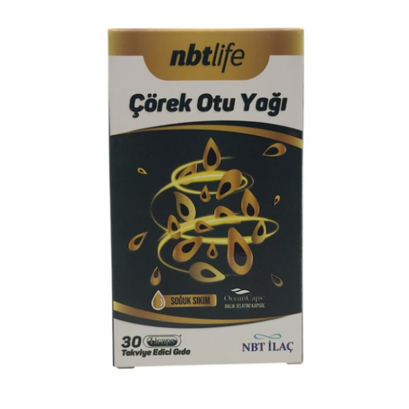 NBT Life Çörekotu Yağı 30 Kapsül