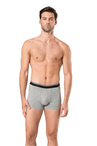 Pierre Cardin Erkek Siyah&Gri Stretch Boxer 6 Adet