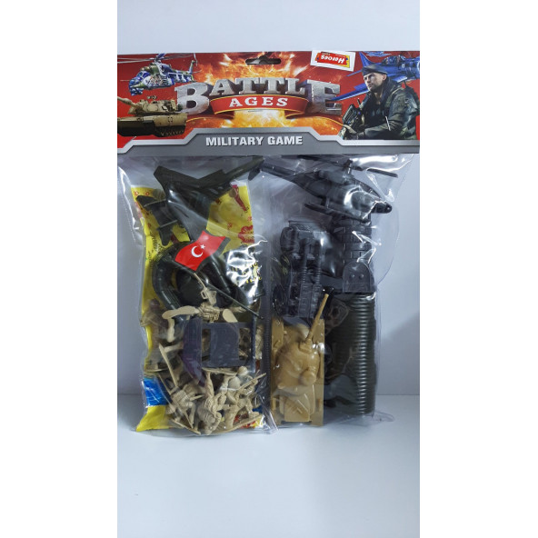 Pvc Askeri Oyuncak Set 12 Parça