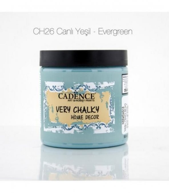 Cadence Very Chalky Home Decor Mobilya Boyası 500 ml. CH-26 CANLI YEŞİL