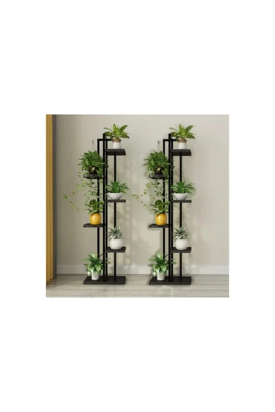 ADM Adımshops, Çiçeklik, 6 Bölmeli Raf, Metal Çerçeveli Dikey Çiçeklik