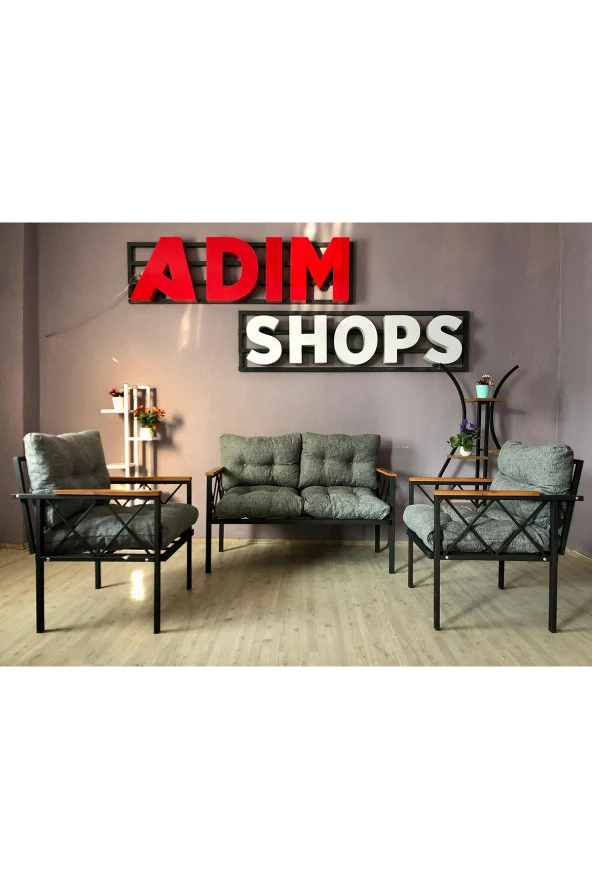 adımshops Balkon-bahçe-kafe Çay Seti Koltuk Oturma Takımı-oturma Grubu Miami - 2