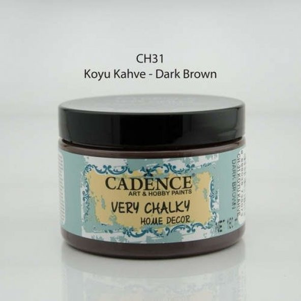 Cadence Very Chalky Home Decor Mobilya Boyası 150 ml. CH-31 KOYU KAHVE