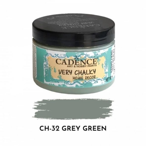 Cadence Very Chalky Home Decor Mobilya Boyası 150 ml. CH-32 GRİ YEŞİL