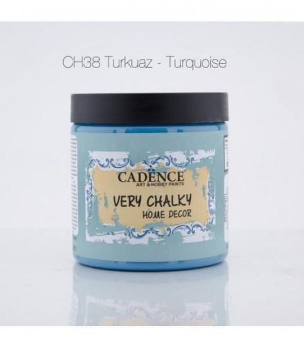 Cadence Very Chalky Home Decor Mobilya Boyası 500 ml. CH-38 TURKUAZ
