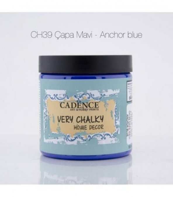Cadence Very Chalky Home Decor Mobilya Boyası 500 ml. CH-39 ÇAPA MAVİ