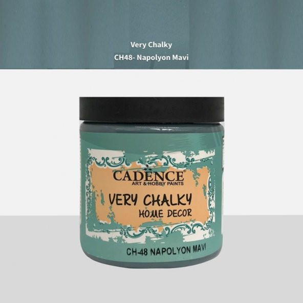 Cadence Very Chalky Home Decor Mobilya Boyası 500 ml. CH-48 NAPOLYON MAVİ