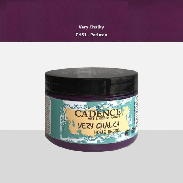 Cadence Very Chalky Home Decor Mobilya Boyası 150 ml. CH-51 PATLICAN