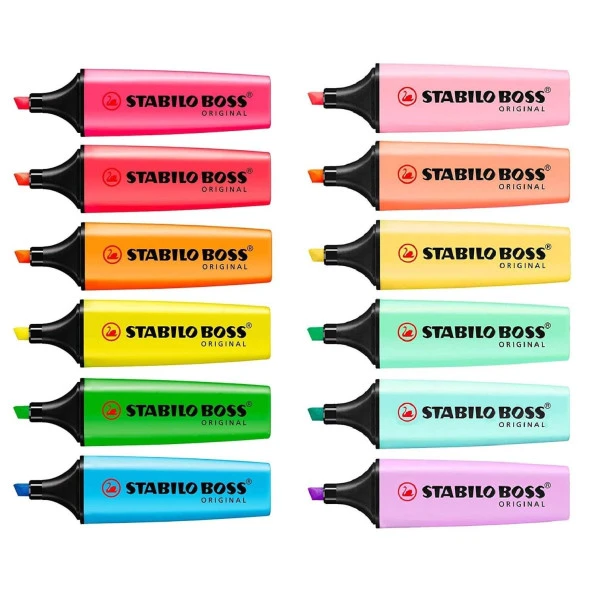 Stabilo Boss Original Fosforlu Kalem Pastel / Canlı Renkler