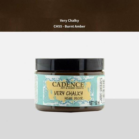 Cadence Very Chalky Home Decor Mobilya Boyası 150 ml. CH-55 BURNT UMBER