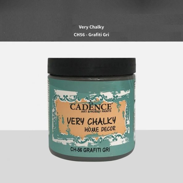 Cadence Very Chalky Home Decor Mobilya Boyası 500 ml. CH-56 GRAFİTİ GRİ