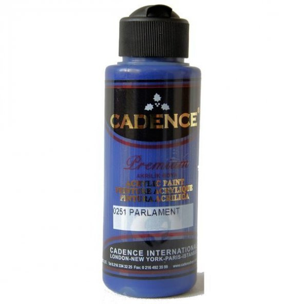 Cadence Premium Akrilik Boya 120 ml. 0251 Parliament Mavi