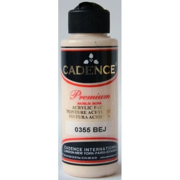 Cadence Premium Akrilik Boya 120 ml. 0355 Bej