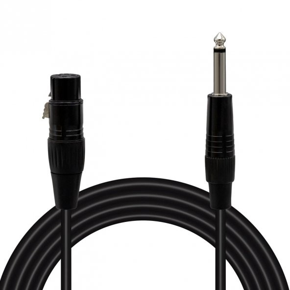 MAGIC VOICE 20185 LD379 XLR CANON DİŞİ - 6.3 MM MONO ERKEK 1.5 METRE KABLO