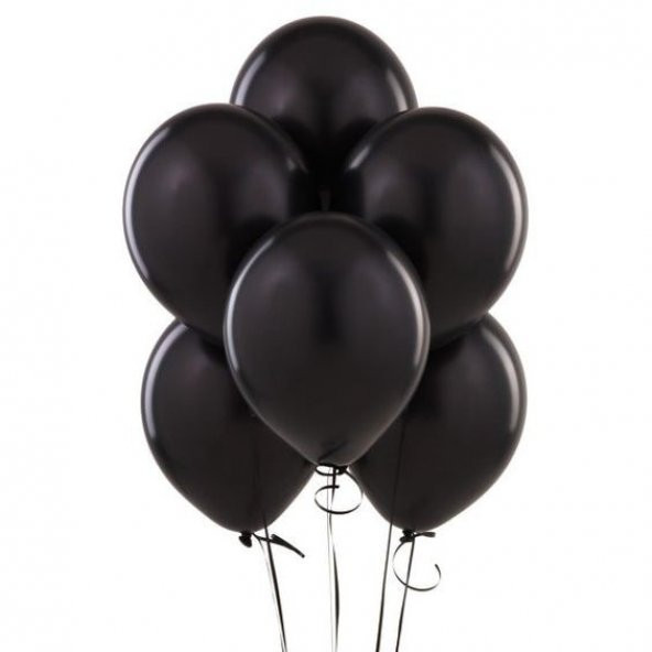 Siyah Balon 12" İnç 10 lu Balon - 3