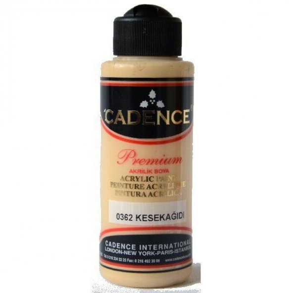 Cadence Premium Akrilik Boya 120 ml. 0362 Kese Kağıdı