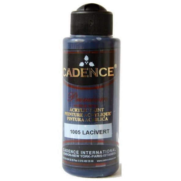 Cadence Premium Akrilik Boya 120 ml. 1005 Lacivert