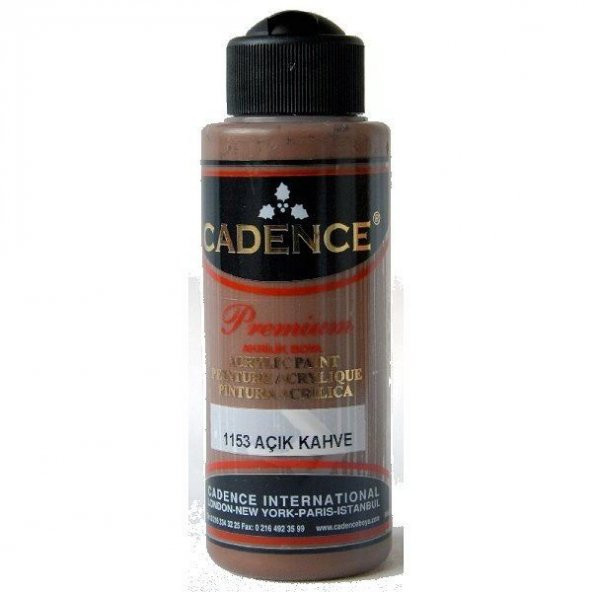 Cadence Premium Akrilik Boya 120 ml. 1153 Açık Kahve