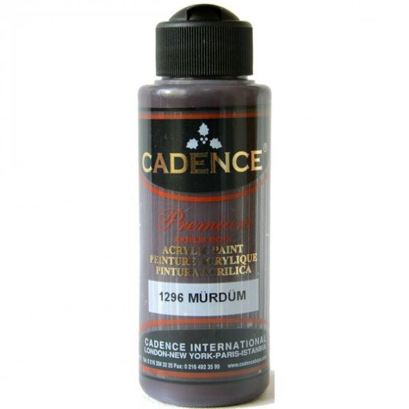 Cadence Premium Akrilik Boya 120 ml. 1296 Mürdüm