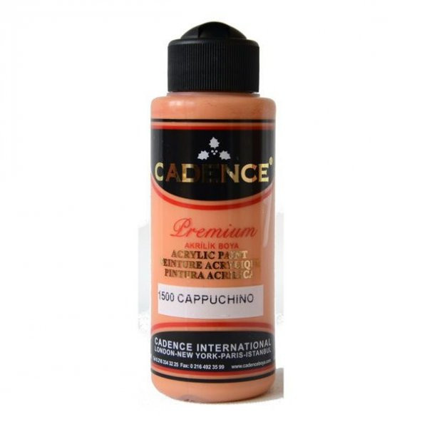 Cadence Premium Akrilik Boya 120 ml. 1500 Cappuchino