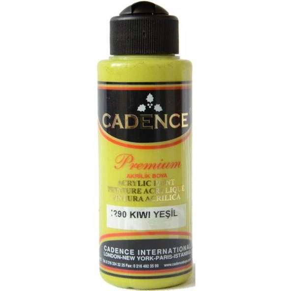 Cadence Premium Akrilik Boya 120 ml. 1290 Kiwi Yeşili