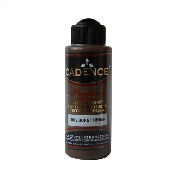 Cadence Premium Akrilik Boya 120 ml. 4012 Burnt Umber