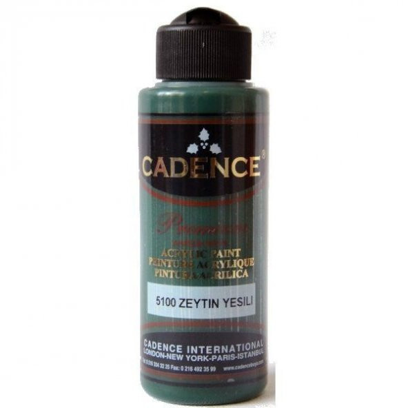 Cadence Premium Akrilik Boya 120 ml. 5100 Zeytin Yeşili