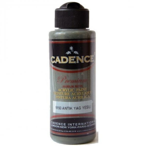Cadence Premium Akrilik Boya 120 ml. 5150 Antik Yağ Yeşili