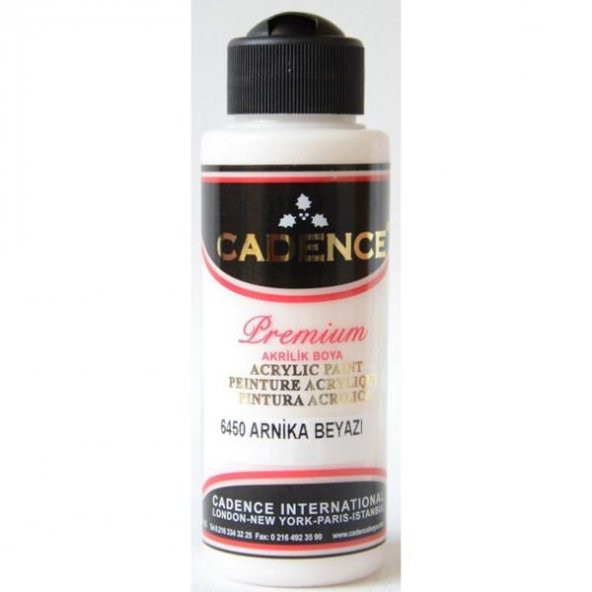 Cadence Premium Akrilik Boya 120 ml. 6450 Arnika Beyaz