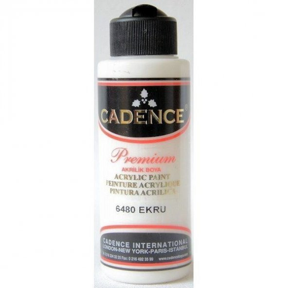 Cadence Premium Akrilik Boya 120 ml. 6480 Ekru