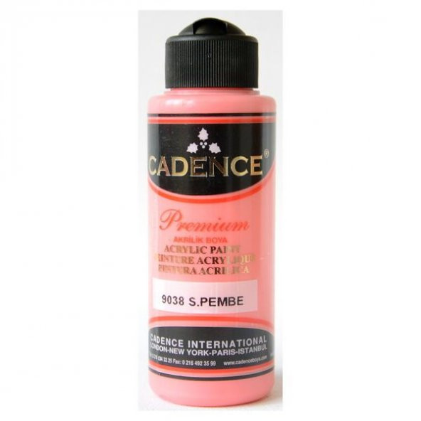 Cadence Premium Akrilik Boya 120 ml. 9038 S.Pembe