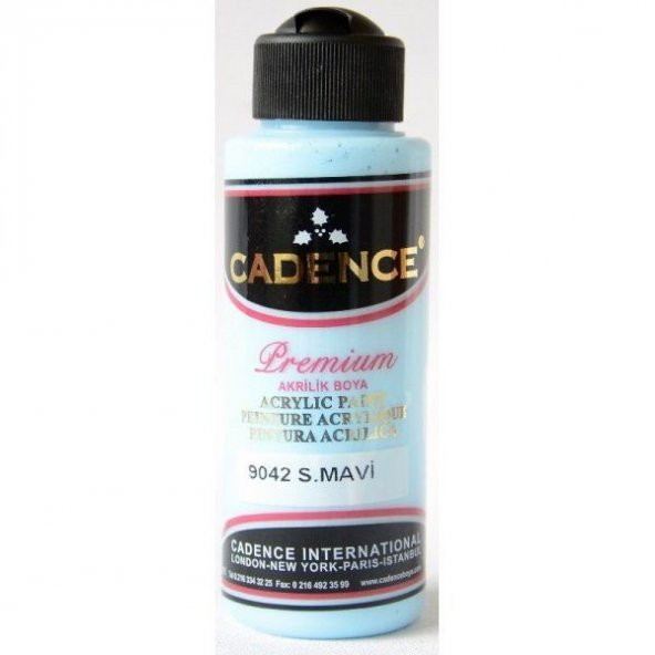 Cadence Premium Akrilik Boya 120 ml. 9042 S. Mavi