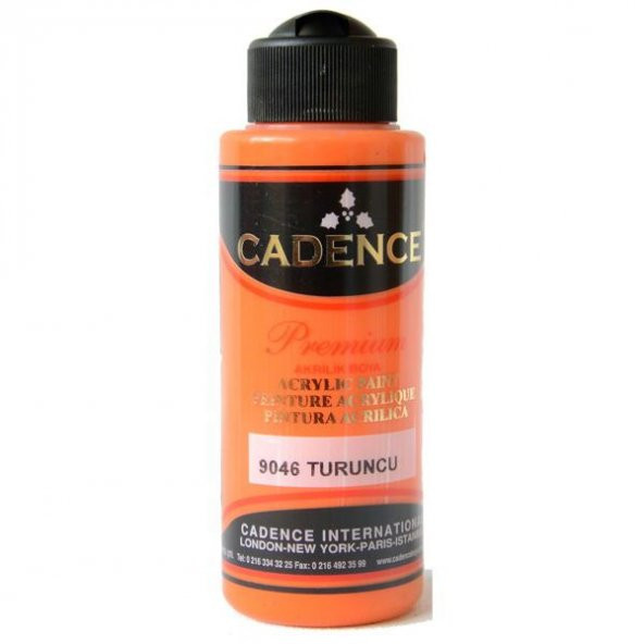 Cadence Premium Akrilik Boya 120 ml. 9046 Turuncu