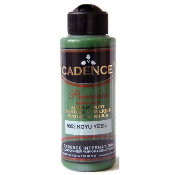 Cadence Premium Akrilik Boya 120 ml. 9052 Koyu Yeşil ürün görseli