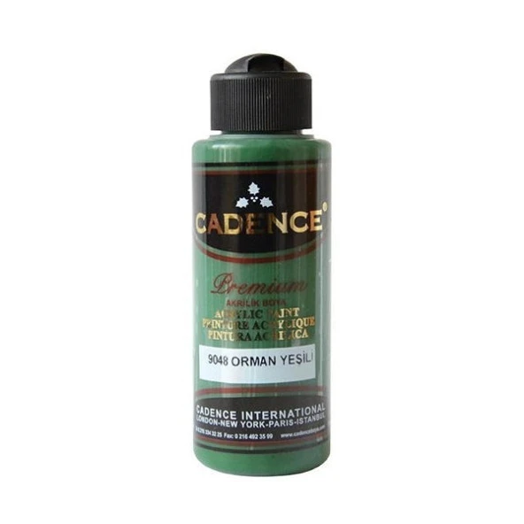 Cadence Premium Akrilik Boya 120 ml. 9048 Orman Yeşili