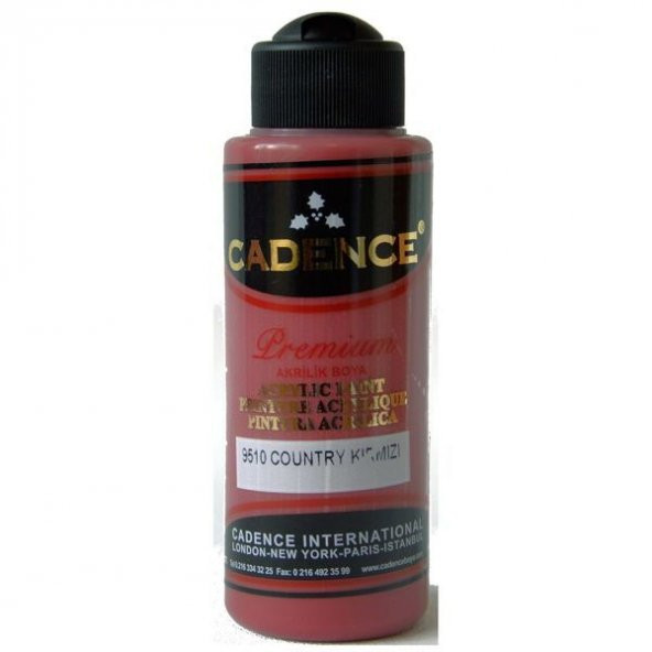 Cadence Premium Akrilik Boya 120 ml. 9510 Country Kırmızı