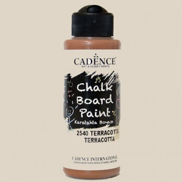 Cadence Chalkboard Paint Karatahta Boyası 120 ml. 2540 Terracotta