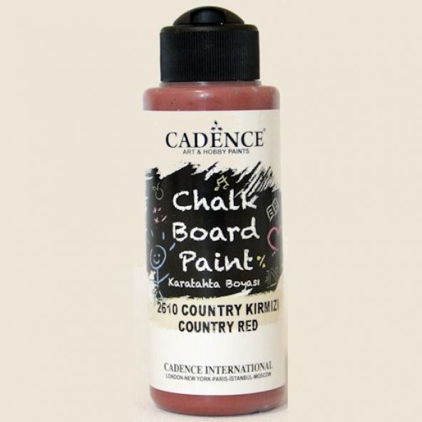 Cadence Chalkboard Paint Karatahta Boyası 120 ml. 2610 Country Kırmızı