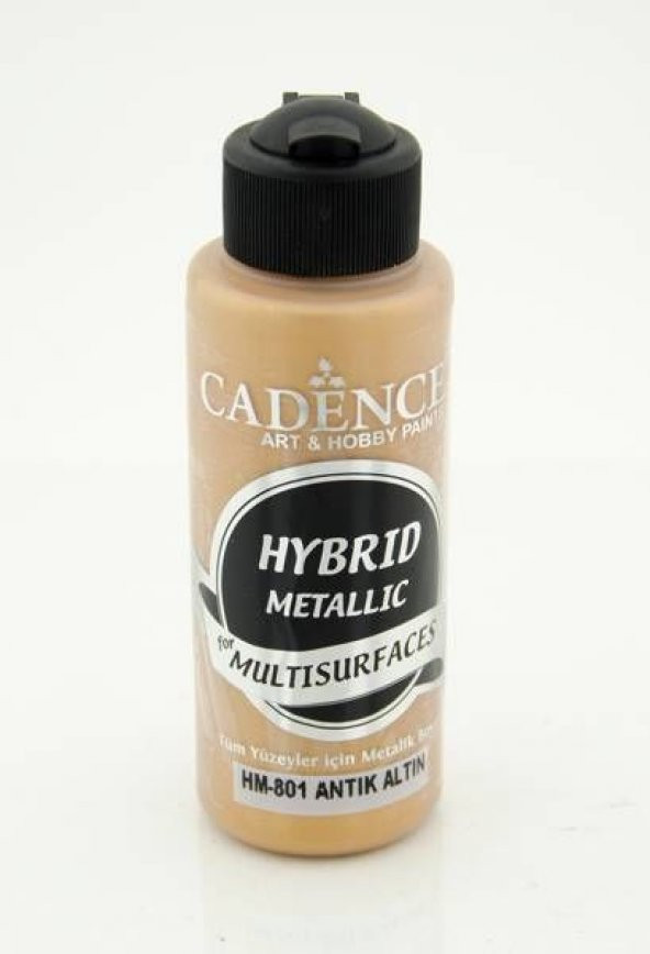 Cadence Hybrid Multisurface Metalik Boya 120 ml. HM-801 ANTİK ALTIN