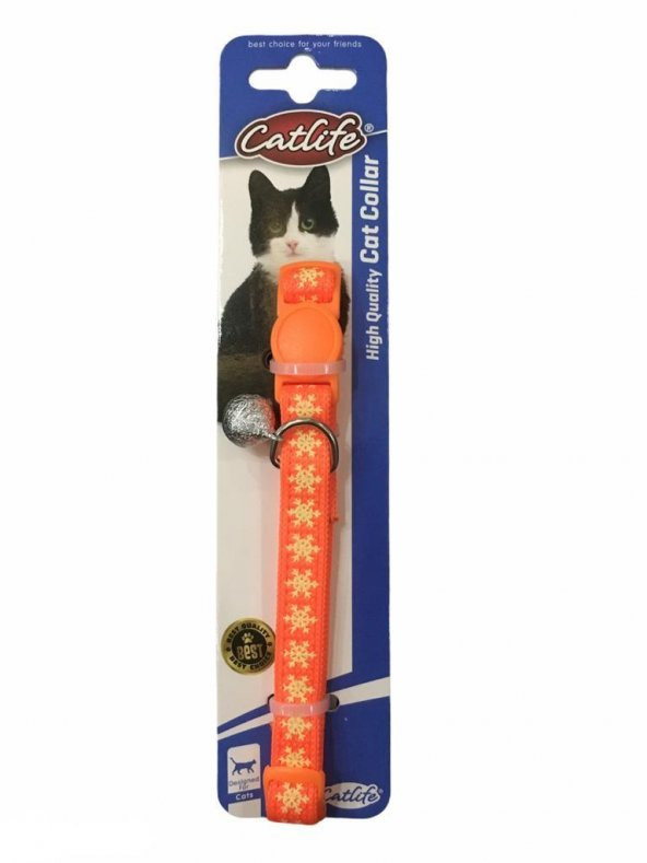 Catlife Kedi Boyun Tasması Turuncu 28 Cm - 1