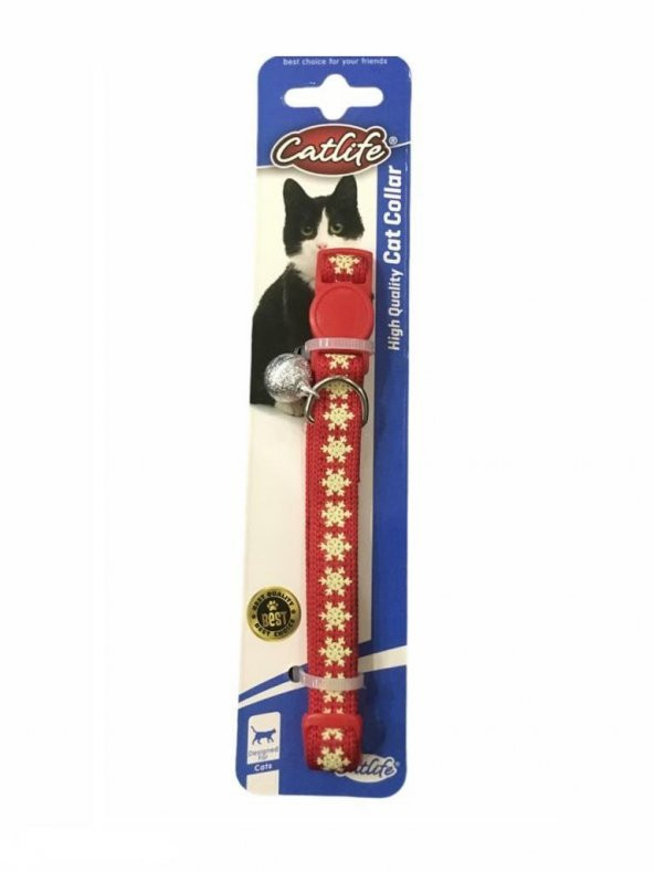 Catlife Kedi Boyun Tasması Kırmızı 28 Cm