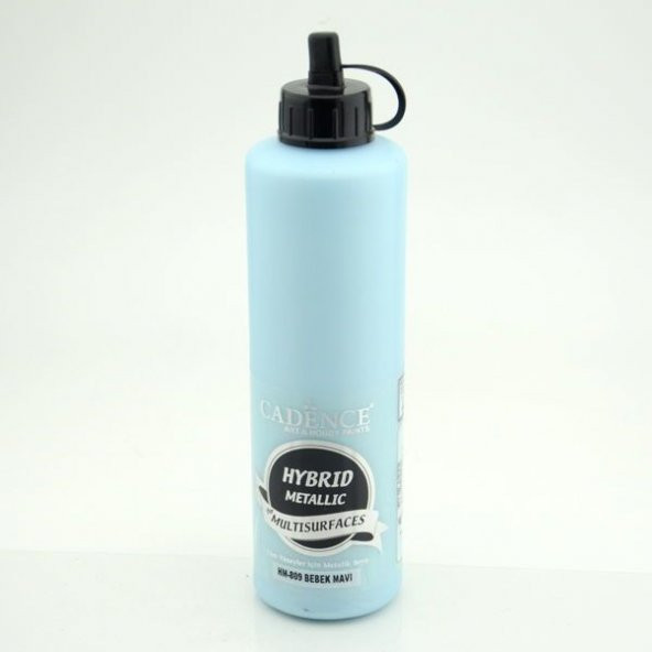 Cadence Hybrid Multisurface Metalik Boya 500 ml. HM-809 BEBEK MAVİ