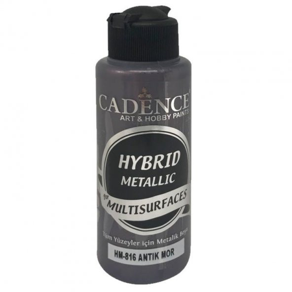 Cadence Hybrid Multisurface Metalik Boya 120 ml. HM-816 ANTİK MOR